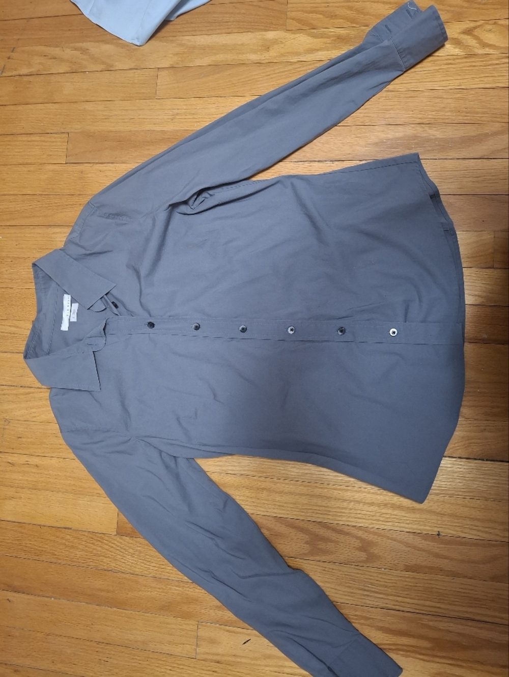 OLD NAVY Women's Long Sleeve Button-down CLASSIC DRESS SHIRT XL GRAY
